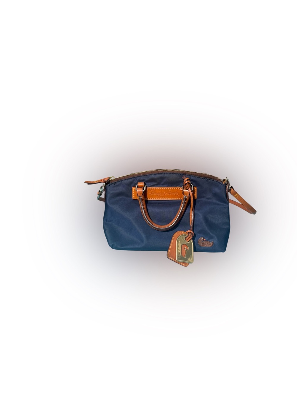 Dooney & Bourke Navy Nylon Crossbody Satchel